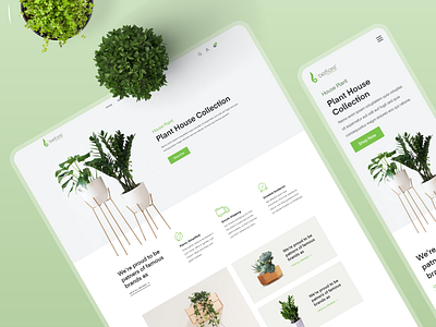 Plant decoration - home page design