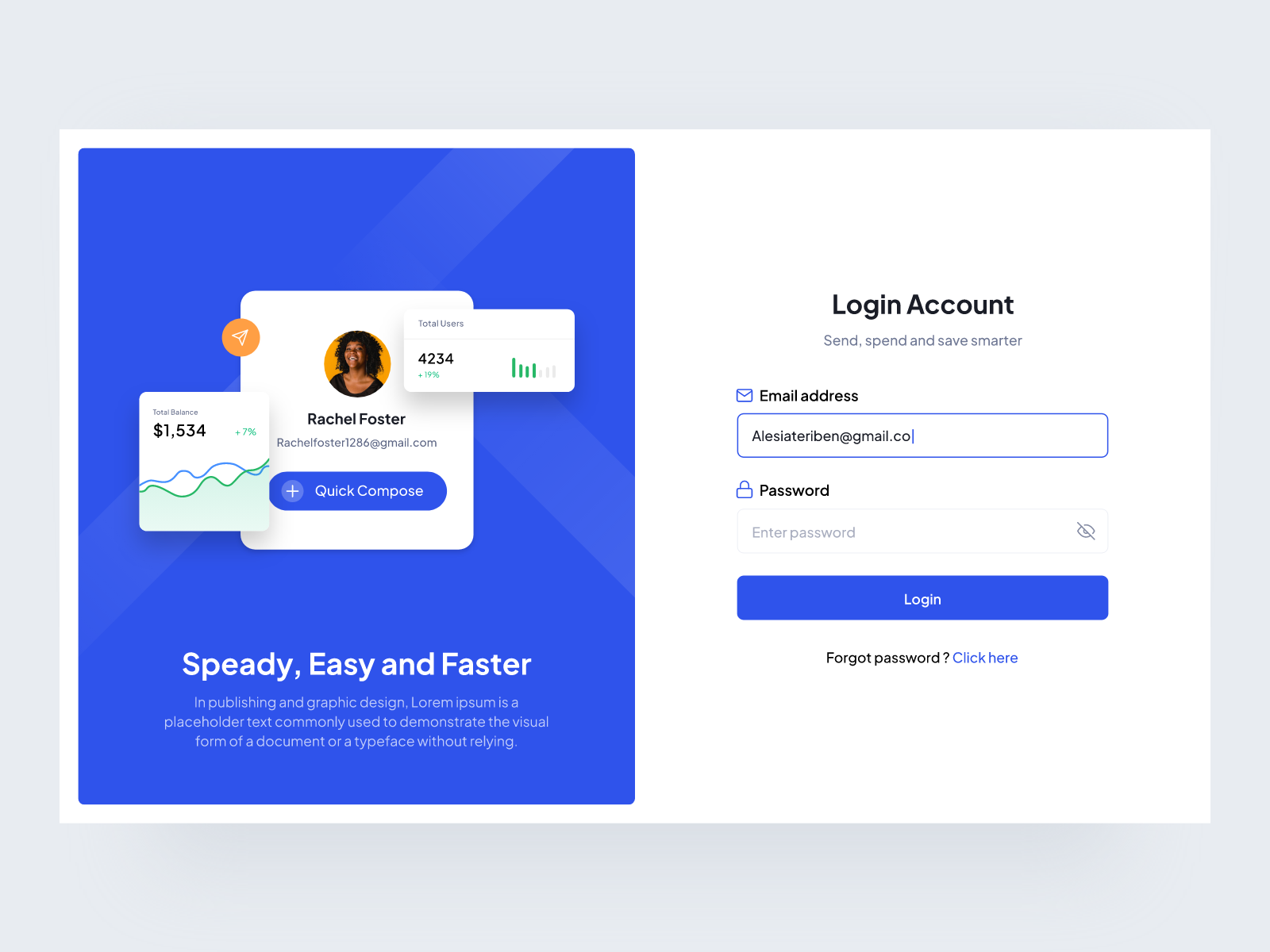 Bulk SMS - login Account by Praveen Singh Solanki on Dribbble