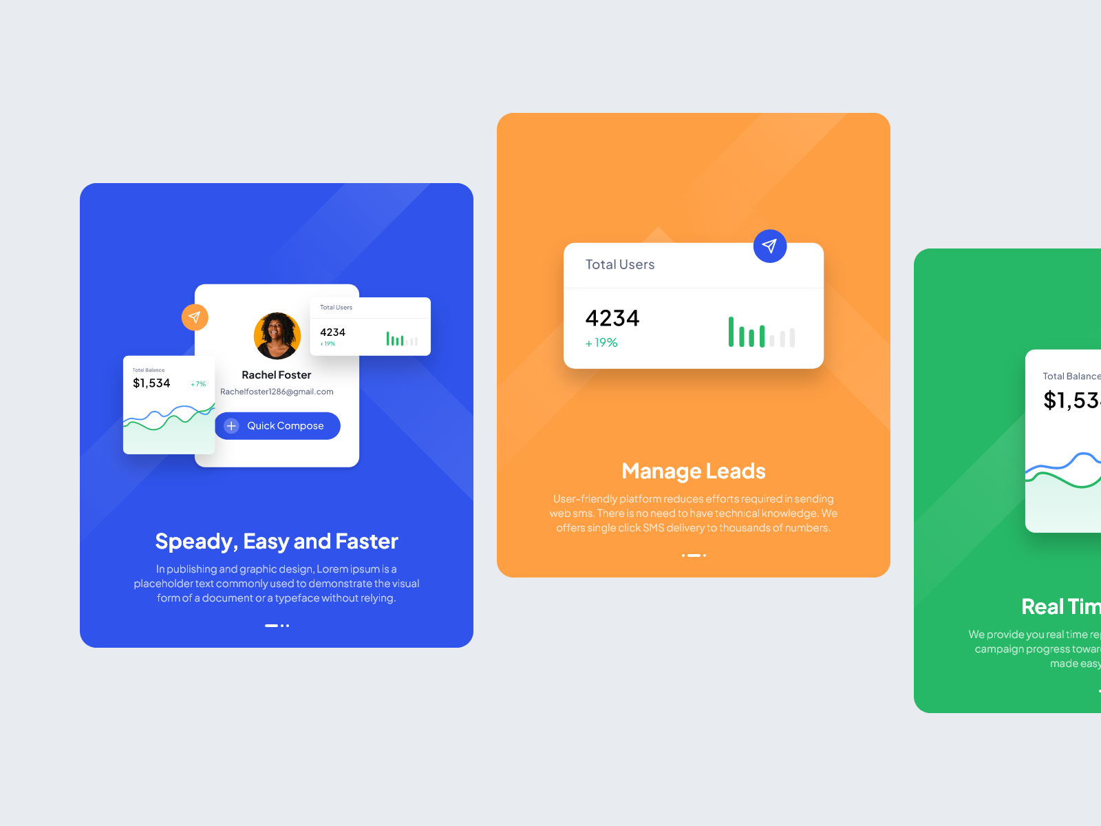 Dashboard Slider Cards Design by Praveen Singh Solanki on Dribbble
