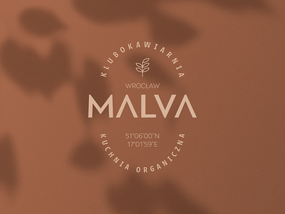 MALVA - cafe & organic cuisine branding cafe cafe logo circle food logo logotype malva plant radolinski radoliński restaurant restaurant logo symbol visual identity