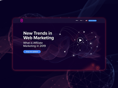 Creative agency landing page design concept