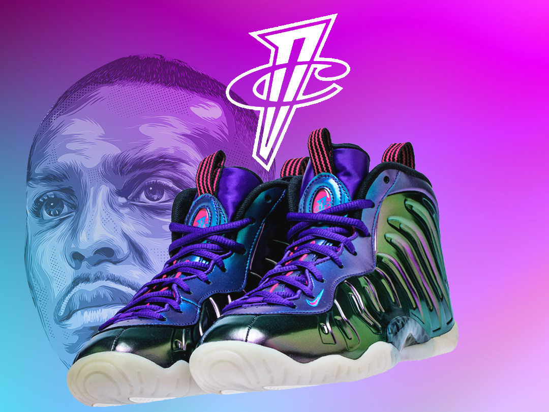 nike little posite one iridescent