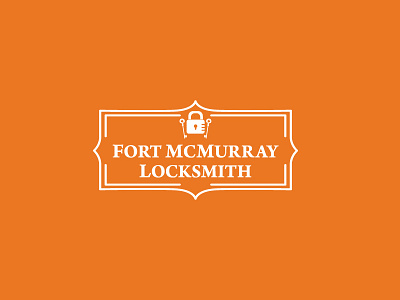 Fort Mc Murray Locksmith - Logo flat design logo logodesign vector