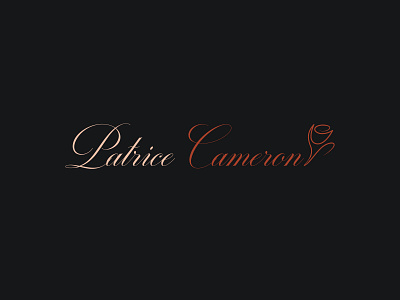 Patrice Cameron - Logo flat design logo logodesign simple logo vector