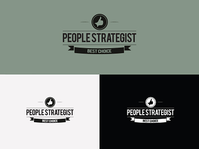People Strategist - Logo flat design graphic design illustrator logo logodesign vector