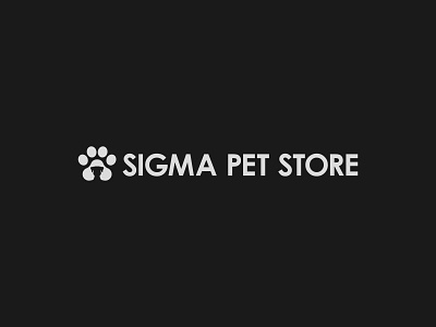 Sigma Pet Store - Logo Design branding flat design graphic design icon design illustration illustrator logo logodesign typography vector
