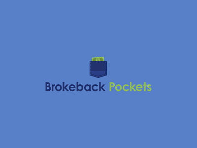 Brokeback Pockets - Logo flat design graphic design icon icon design illustration illustrator logo logodesign typography vector