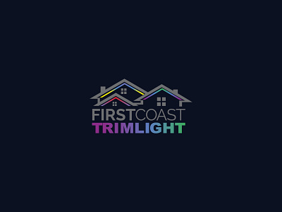 First Coast Trimlight - Logo flat design graphic design illustrator logo logodesign typography vector