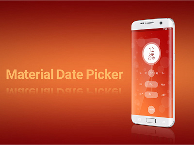 Material date picker android android mockup date picker date selector material