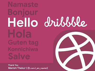 My First Shot color debut dribbble firstdribbble graphicdesign india languages