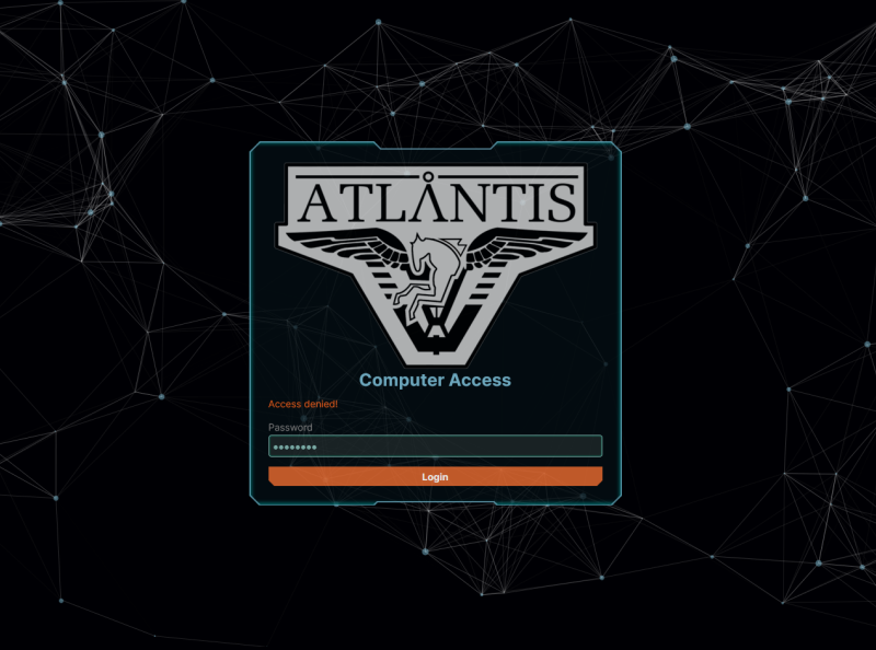 SciFi login by Gerdus van Zyl on Dribbble