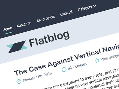 Flatblog flat minimal ui