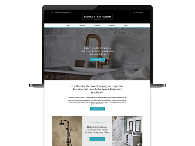 The Bromley Bathroom Company Website Design design graphic design sketch sketchapp web design website design