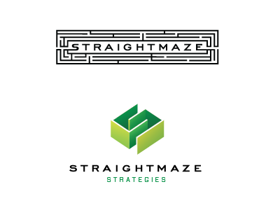 Straightmaze branding consulting icon identity logo maze straight strategy