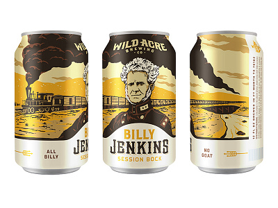 Billy Jenkins beer branding illustration packaging texas texture typography