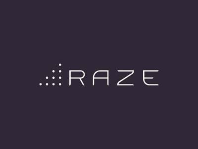 Raze branding icon identity lettering logo modern typography word mark