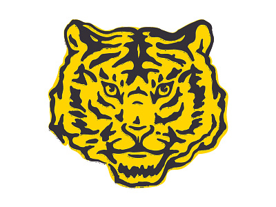 Tiger Stamp animal branding drawing icon illustration logo stamp texture tiger