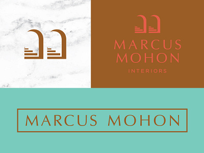 Mm Interiors branding icon interior logo mark