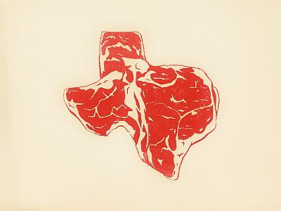 Steak of Texas badge bbq grill icon illustration logo pin state texas texture
