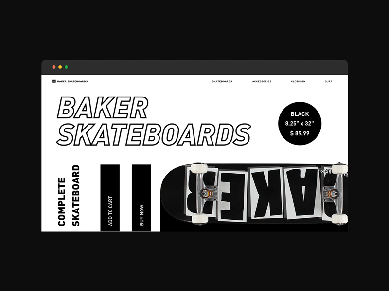 skateboard design skateboard ui ux web