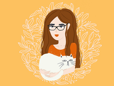 Work from home cat mom catmom design illustration procreate procreateapp workfromhome