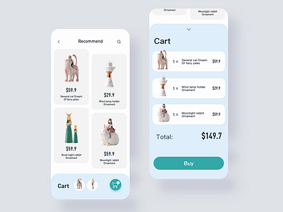 Unicorn Ecommerce App ui ux 品牌 设计