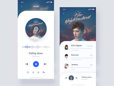 Music Player App ui ux 图标 应用 设计