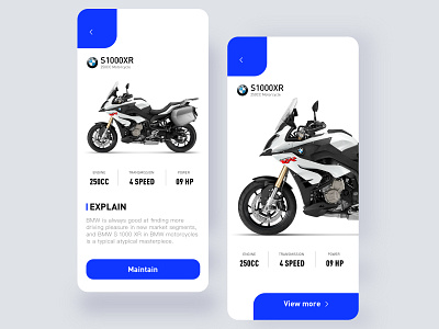 Application of BMW Motorcycle ui ux 品牌 设计