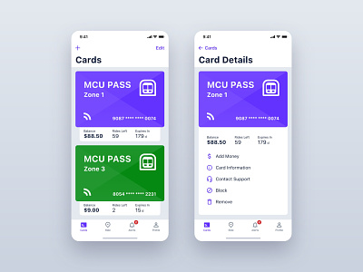 Public Transport Mobile App app application card city design interface ios iphone mobile mobility pass payment subway ticket transport travel trip ui underground ux