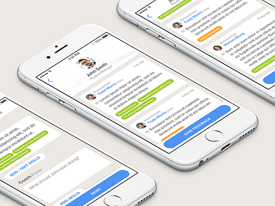 Feedback app company employee feedback hr ios iphone mobile ui ux work