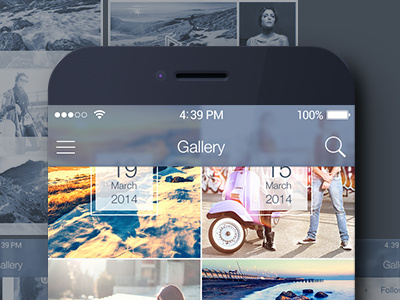 iOS 7 - Mobile UI Kit angelbi88 app interface interface design ios7 ios8 mobile app quality ui ui design ux