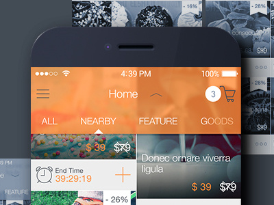 Deal App - Mobile UI Kit angelbi88 app deal interface interface design ios7 ios8 mobile app ui ui design ux