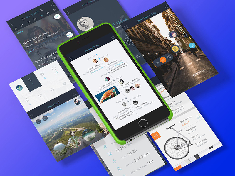 AB Part 1 - Sketch Mobile UI Kit by angelbi88 on Dribbble