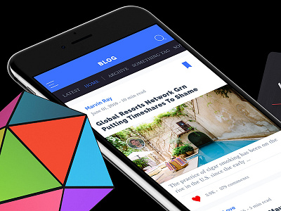Blog 1 Mobile Ui app blog mobile news sketchapp ui ux