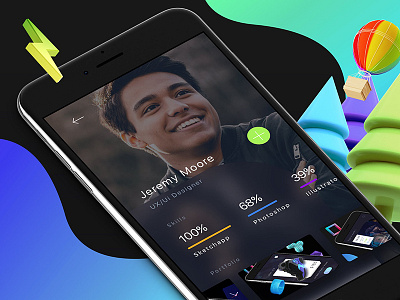 Profile 3 Mobile Ui profile sketchapp ui ux