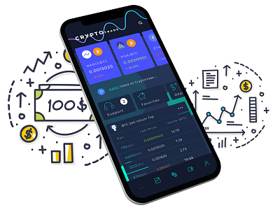 Crypto Trade Home Mobile Ui