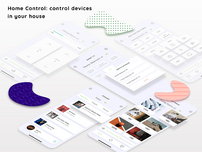 Homeplus - Smart Home Mobile App alert app control floor interface ios kit layout mobile security setting smarthome system ui ux