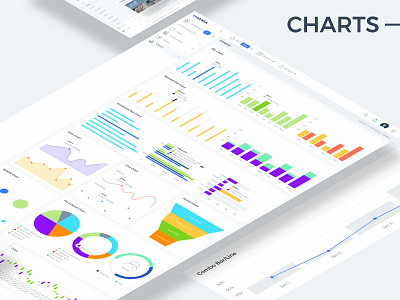 29 Admin Charts UI ad campaign admin chart clean cryptocurrency dashboard event finance kit management modern multipurpose template ui element widget