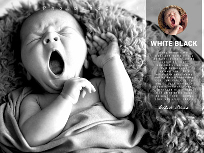 White Black Popular Photoshop Actions for Photographers