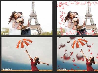 Valentine Day Photoshop Overlays