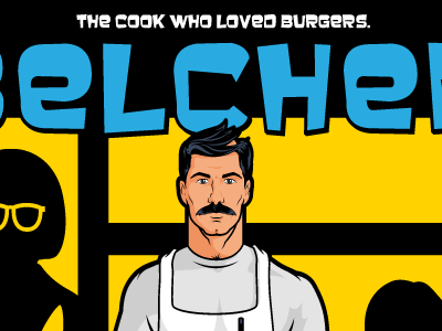 Belcher™ Parody Shirt 60s archer bobs burgers butts crossover pop spy t shirt tina