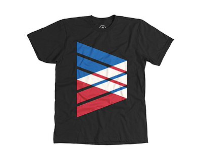Tri-Band T-Shirt bands cotton bureau geometric illustration minimalist t shirt three vector
