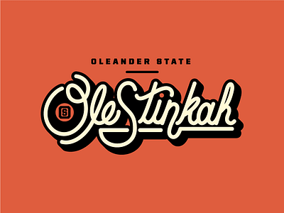 Oleander State Skunks Custom Type college mascot collegiate custom type illustration mascot skunk typography vector