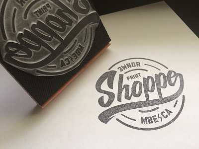 3WNDR® Print Shoppe Stamp art prints badge illustration online store script stamp support indie vector