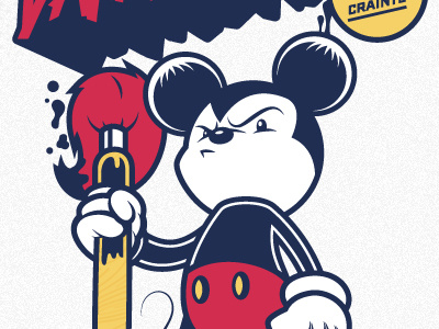 Le Mouse Dangereux cartoon character design disney epic epic mickey illustration illustrator mickey mouse paintbrush vector