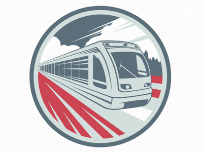 RQS illustrator logo railcar speed vector vintage