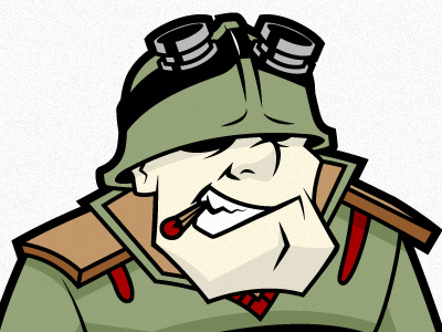 Sarge illustrator vector logo illustration character design sergeant match