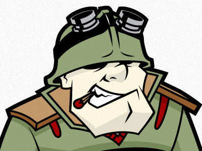 Sarge character design illustration illustrator logo match sergeant vector