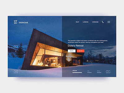 Booking house Web Design design travel ux web