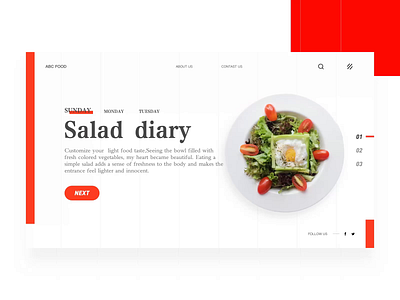 ABC Food-Web design design ui ux web